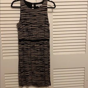 Loft sleeveless  tiger stripes dress, Size M